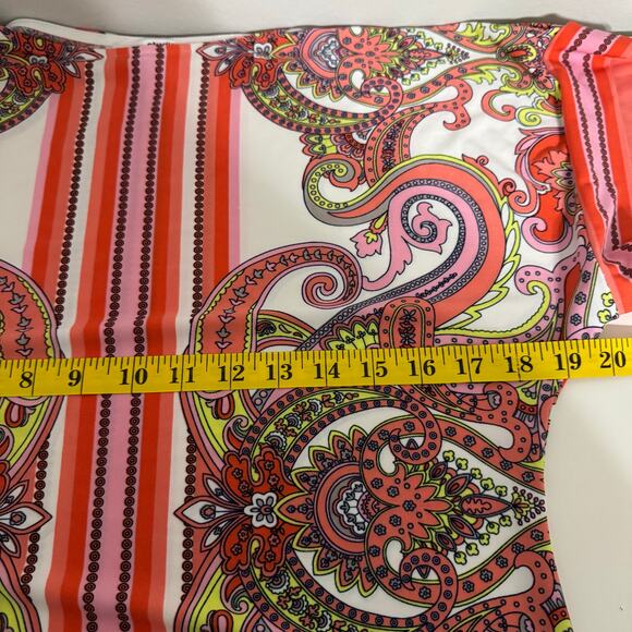 Studio One NY Dress Size Small Shift Pink Paisley Office Career Cocktail Barbie - Picture 10 of 10